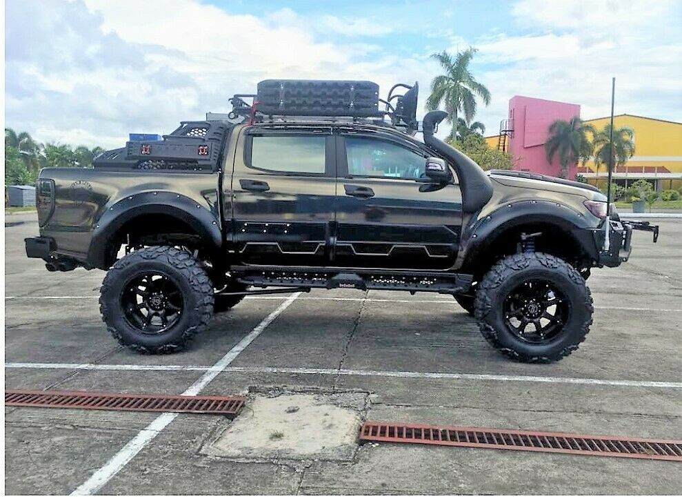 Side Monster Cladding Black To Suit Ford Ranger PX1 PX2 PX3 2012-2022