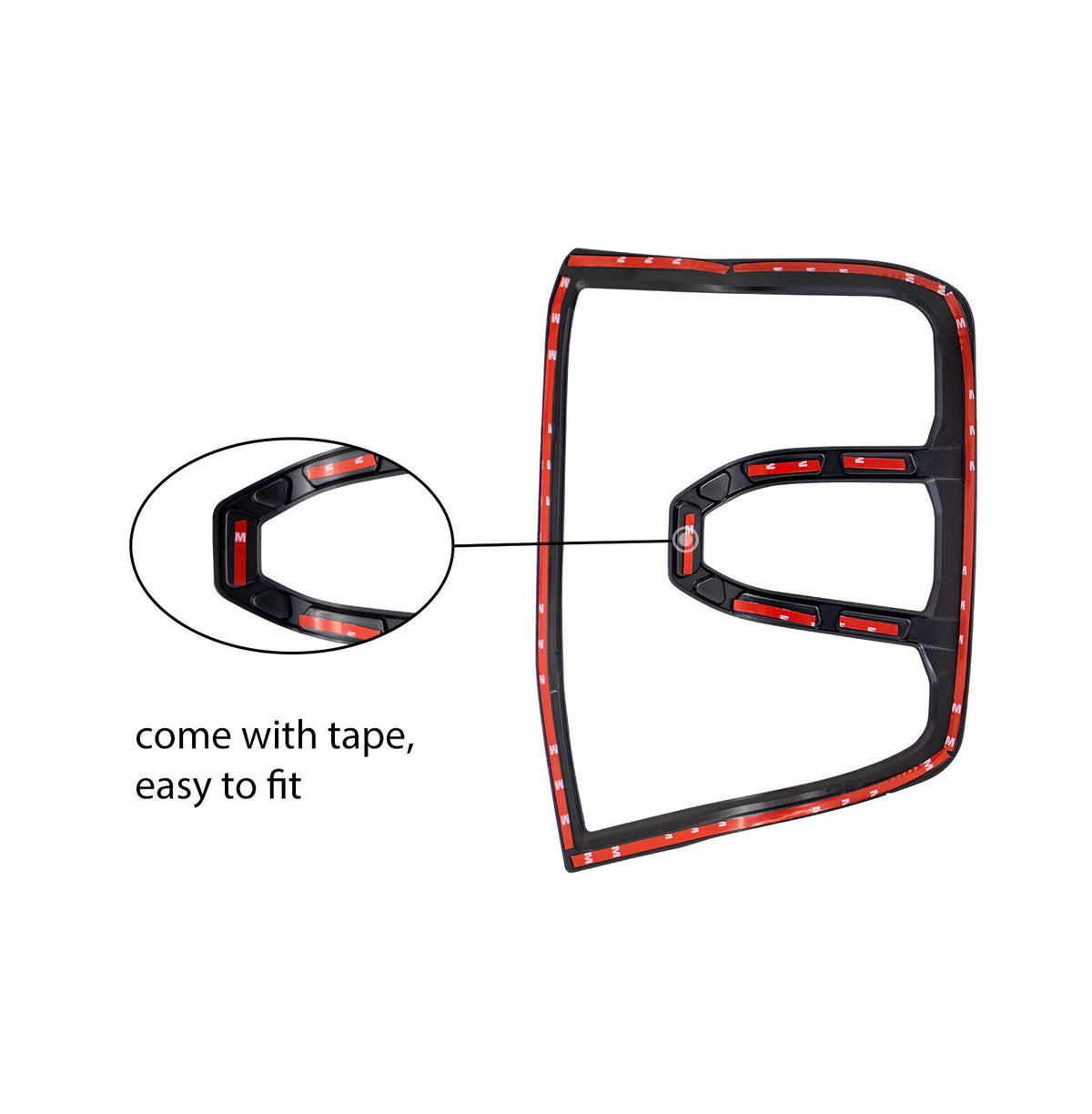 Next Gen Ford Ranger Tail Light Trim Covers Set Suitable For Ford Ranger Wildtrak,XLT  22+