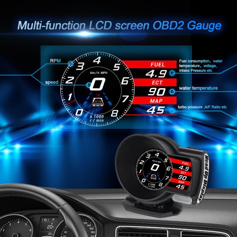 Car HUD Smart Gauge Digital Speedometer OBD2 GrandTek Auto