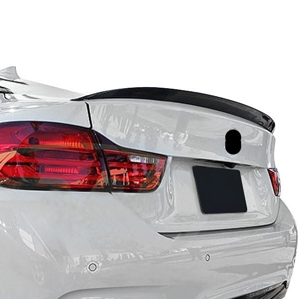Gloss Black BMW F32 M4 Rear Trunk Spoiler – V Style Coupe Boot Wing (2013+)