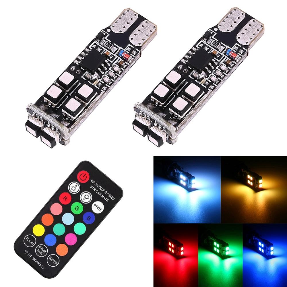 2_PCS_W5W_194_T10_Multi_Colors_10_SMD_3535_LED_Car_Clearance_Light_Marker_Light_with_Remote_Control_DC_12V_1_10-min